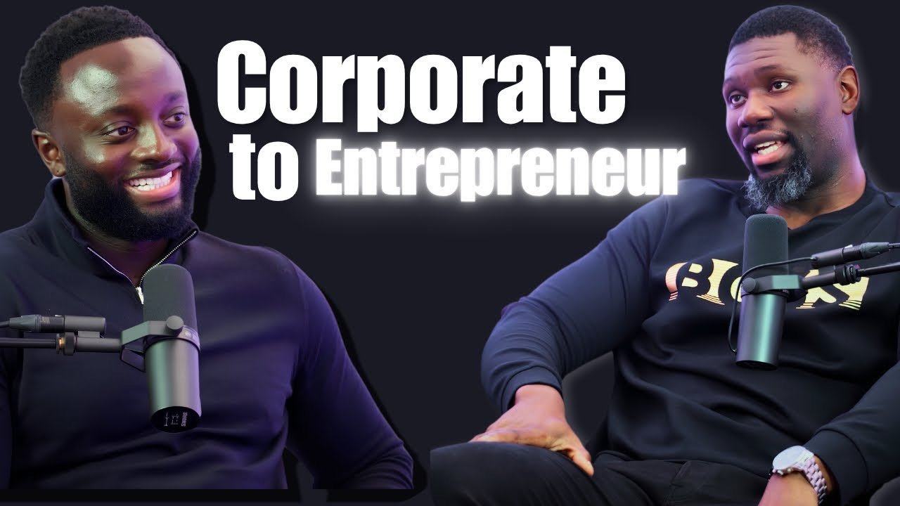 Jason Agbodza in a podcast conversation about going from corporate to entrepreneur
